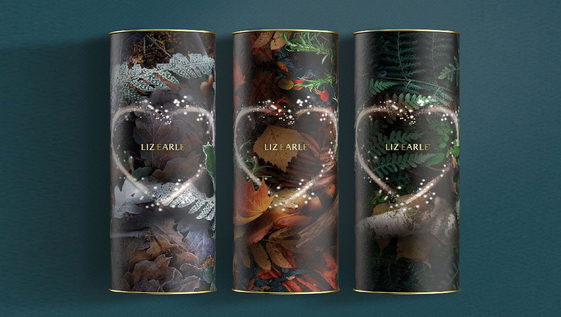 Le grafiche di Liz Earle rivisitate per Natale 