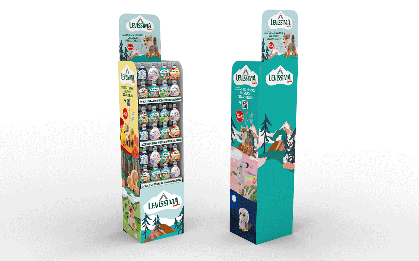 Nella gdo, i materiali espositivi del progetto di licensing firmato Issima e Trudi
