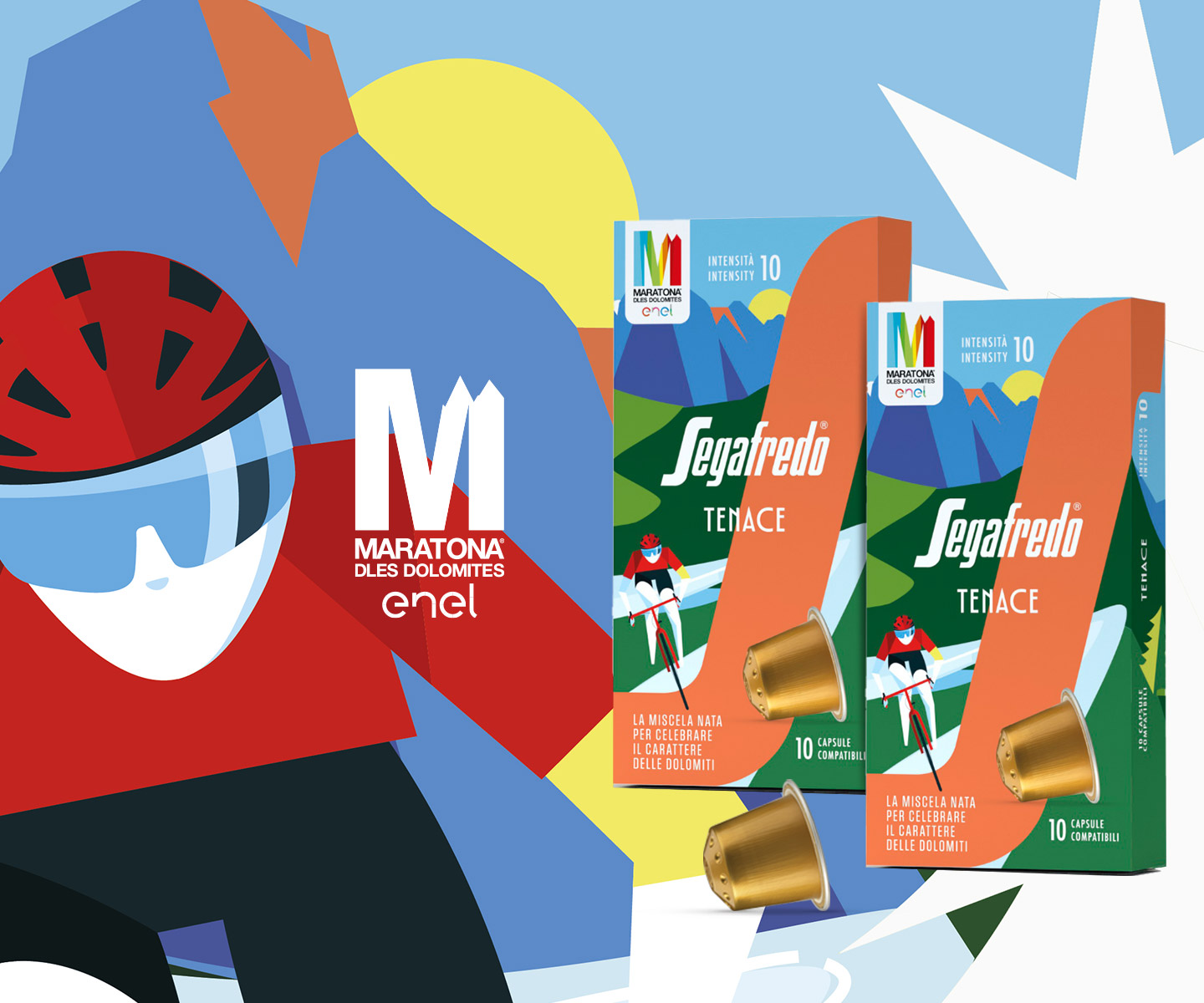 Tenace, la limited edition Segafredo per la Maratona delle Dolomiti 2026