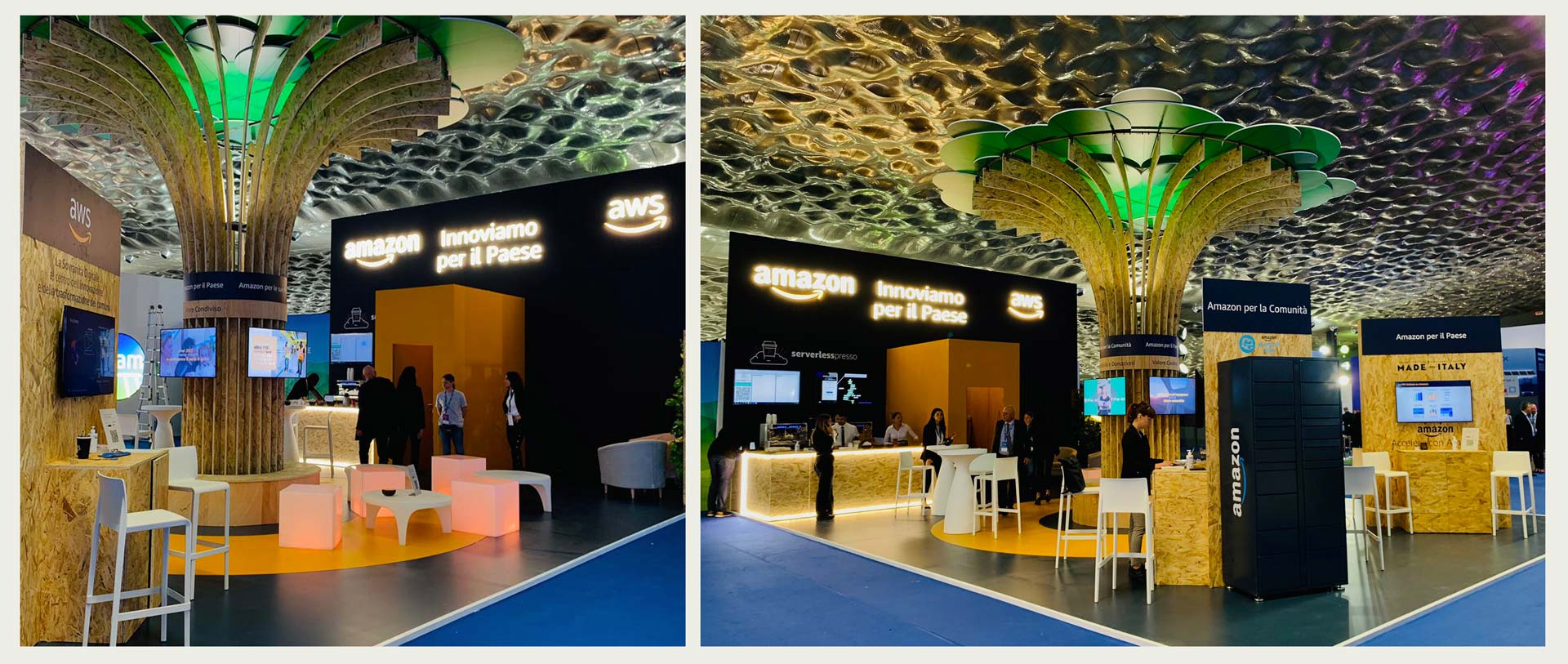 Lo stand Amazon & AWS realizzato da ATC per ANCI 2023