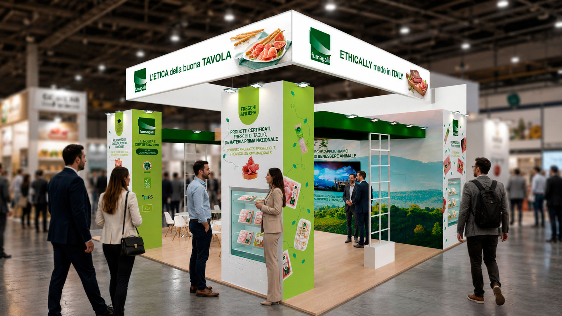 ATC ha realizzato negli anni tanti progetti di packaging per i salumi Fumagalli: le buste Freschi di Filiera - con la creazione di una landing page dedicata – gli snack Nondirdinò, la linea Cooking Ingredients. Inoltre, i progetti fieristici internazionali.