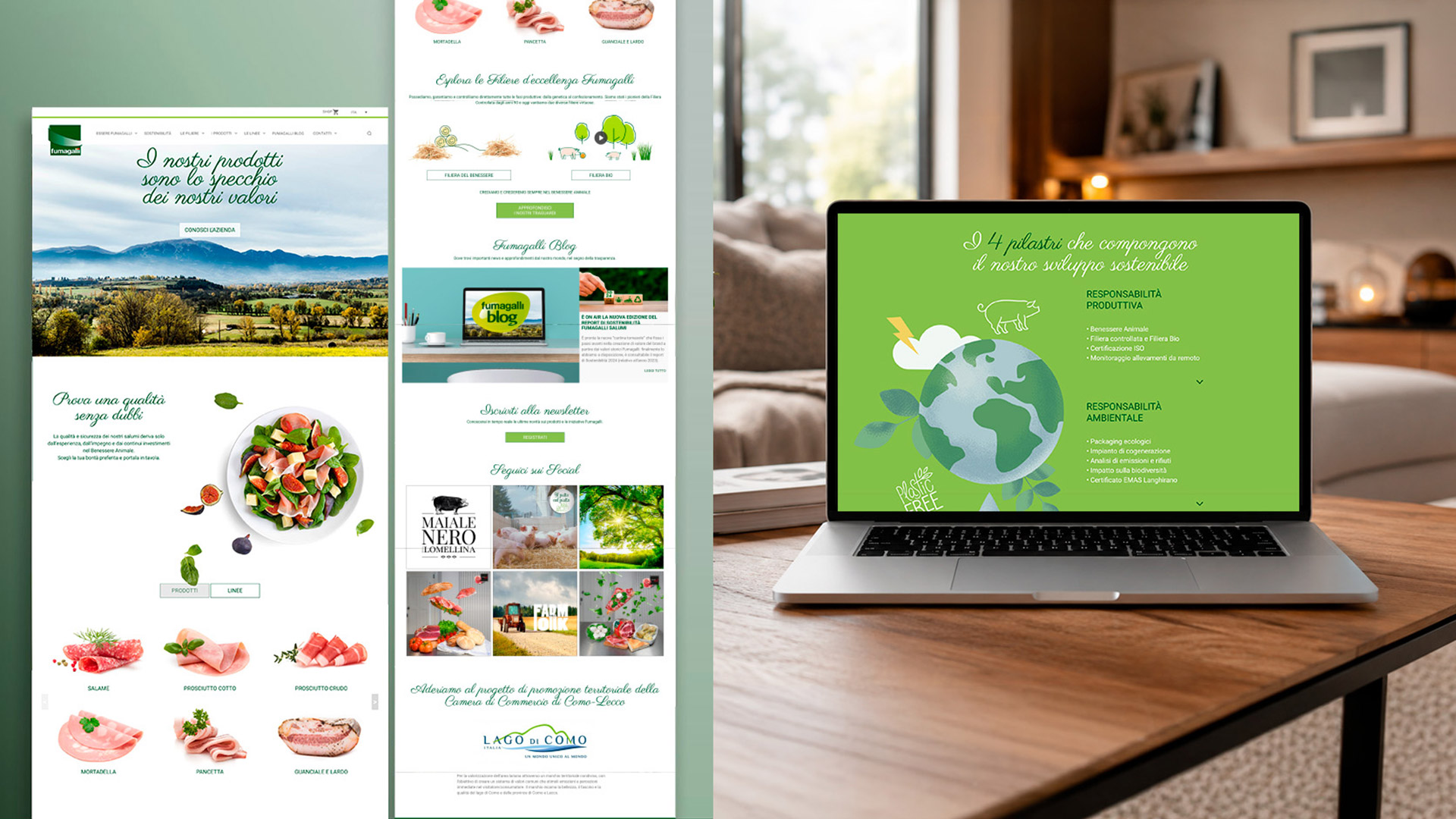 Fumagalli Salumi per oltre 10 anni ha scelto la creatività di ATC per il digital: i piani editoriali social per Instagram, Facebook e LinkedIn, il restyling del sito web, la collaborazioni con food blogger e influencer come Tessa Gelisio. L’ideazione del brand manifesto e del pay-off L’etica della buona tavola.