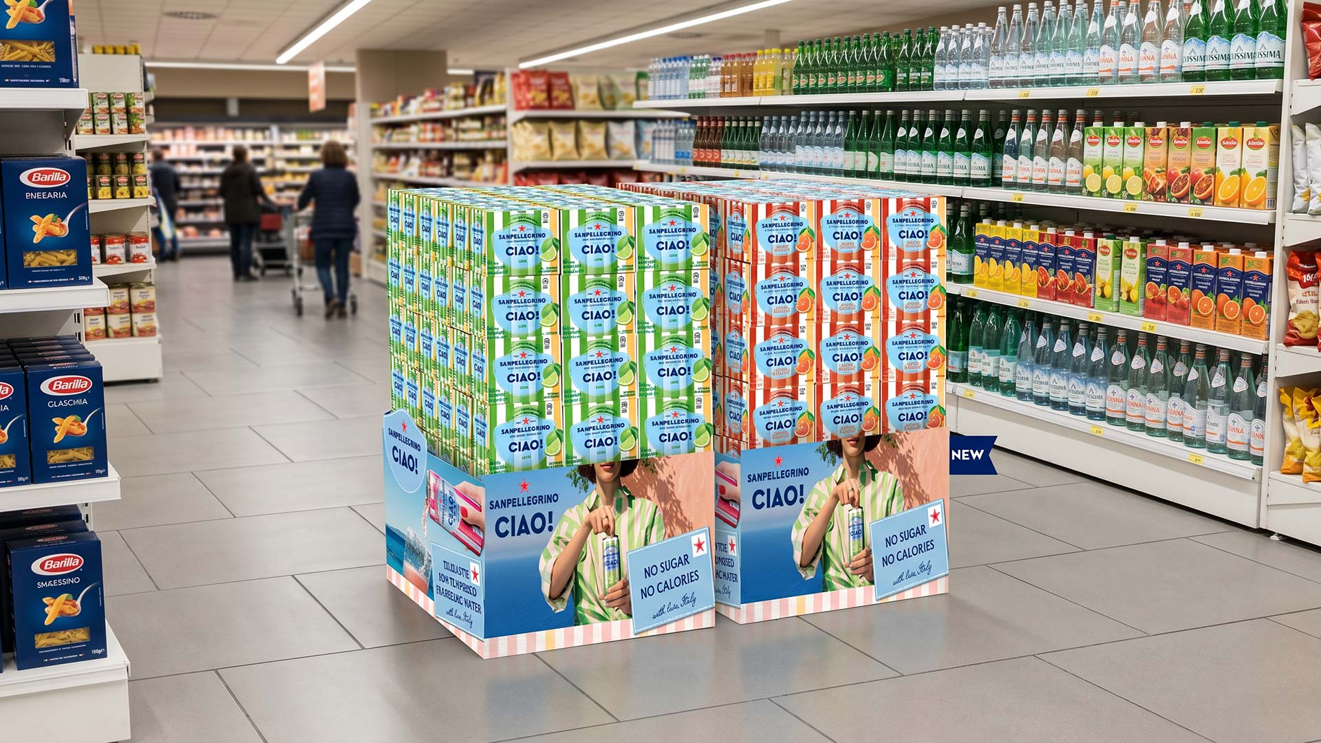 I materiali below the line di Sanpellgrino CIAO! realizzati per il canale retail da ATC – All Things Communicate