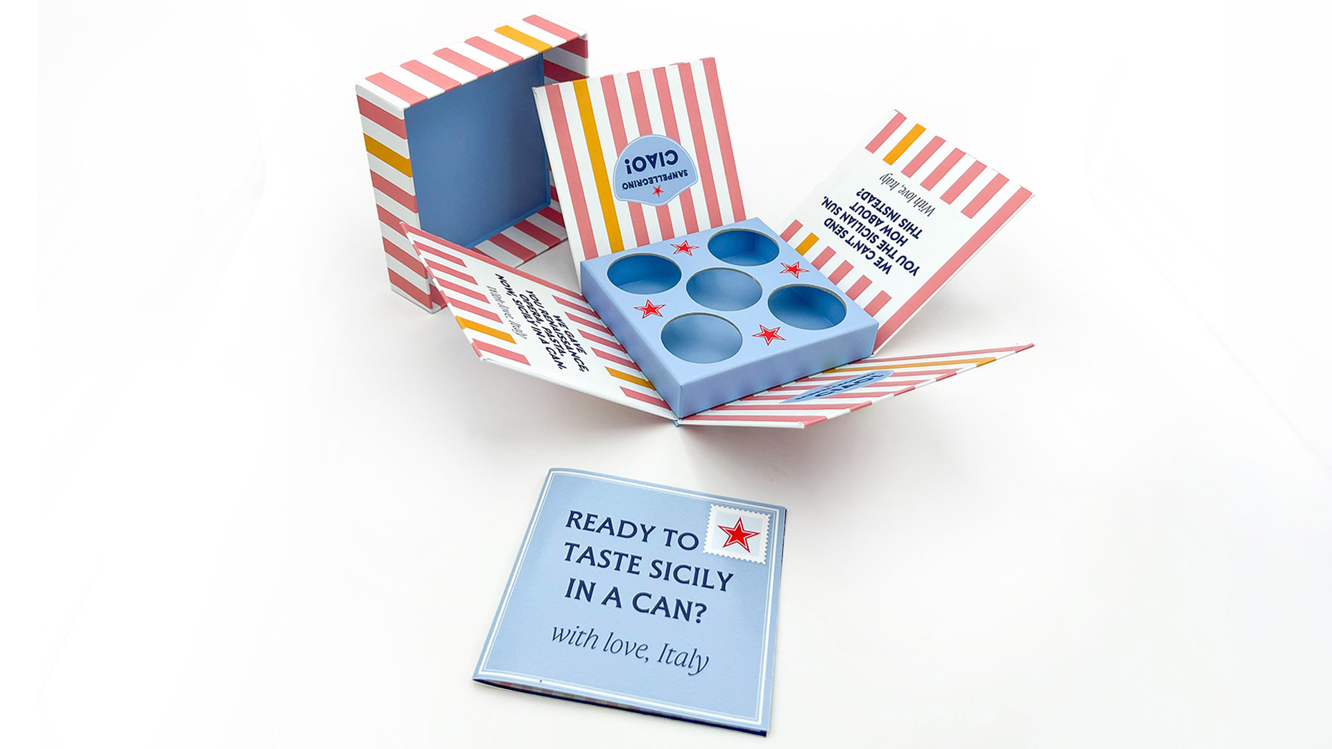 La cuvette promozionale pensata per creator e consumer per il lancio di Sanpellegrino CIAO!